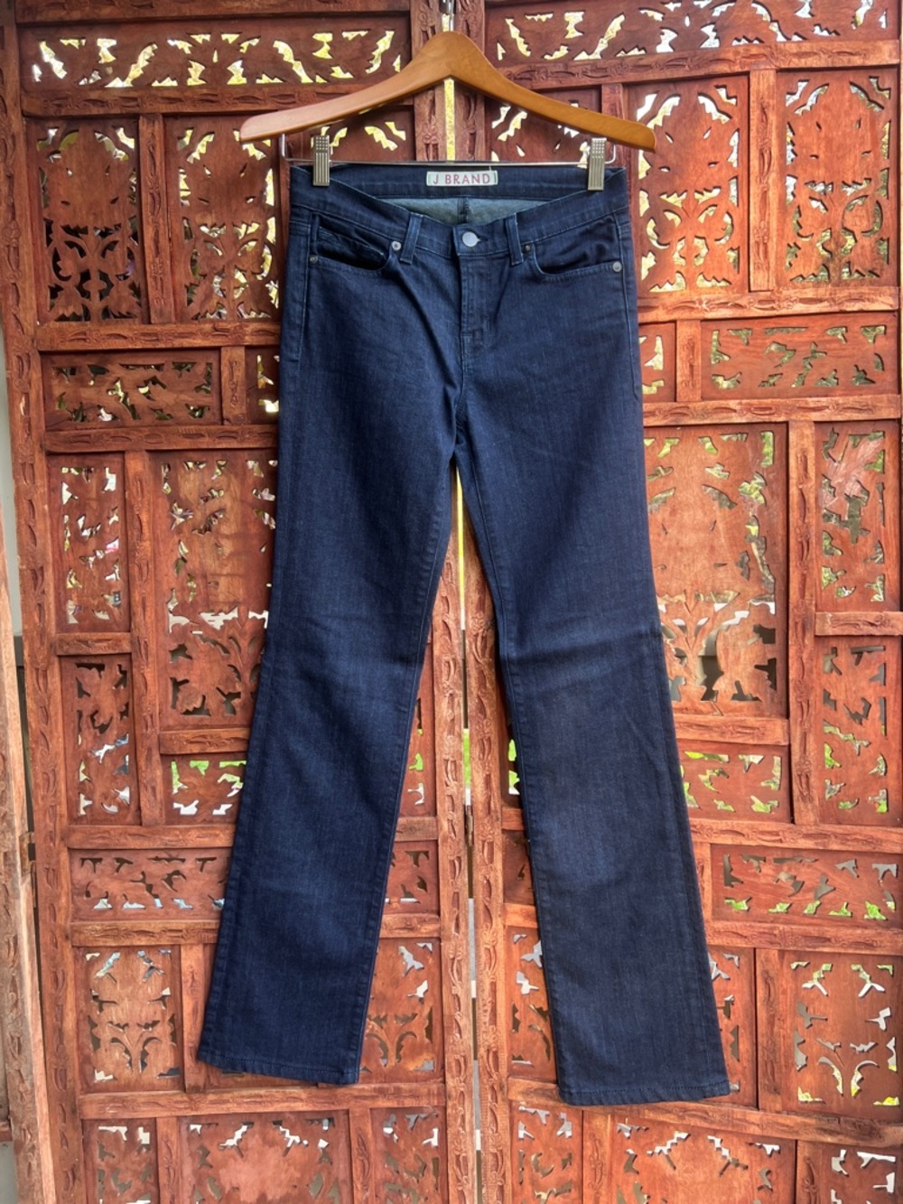 J Brand ECLIPSE Dark Indigo Blue Flare Jeans